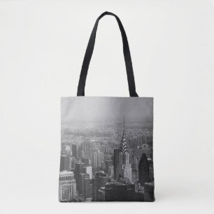 New York City, Manhattan Skyline with Heart, Cool Tote Bag