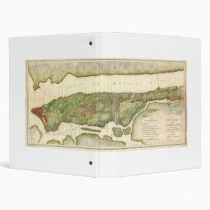 New York City Map During Revolutionary Map 1878 Binder