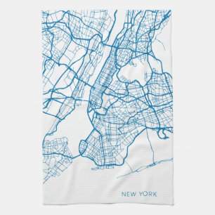 New York City Map Kitchen Towel