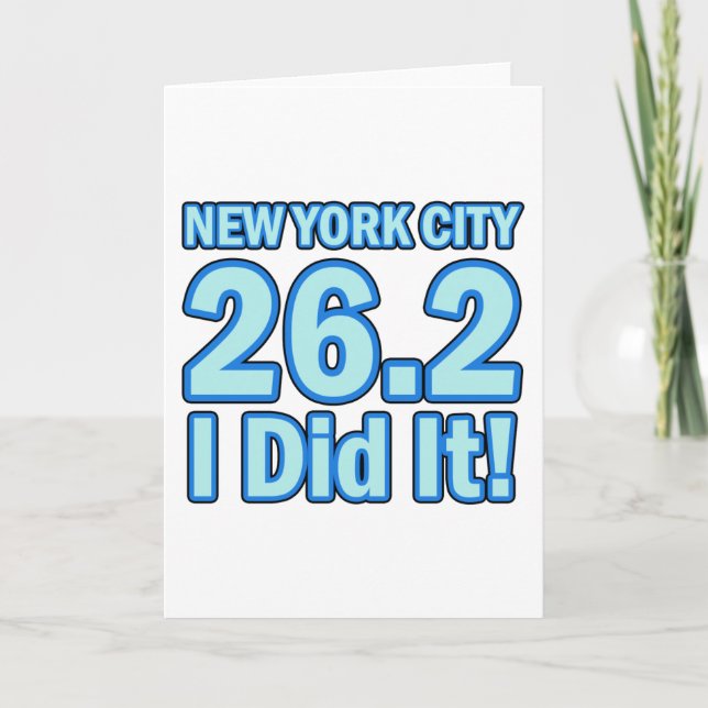 New York City Marathon Card (Front)