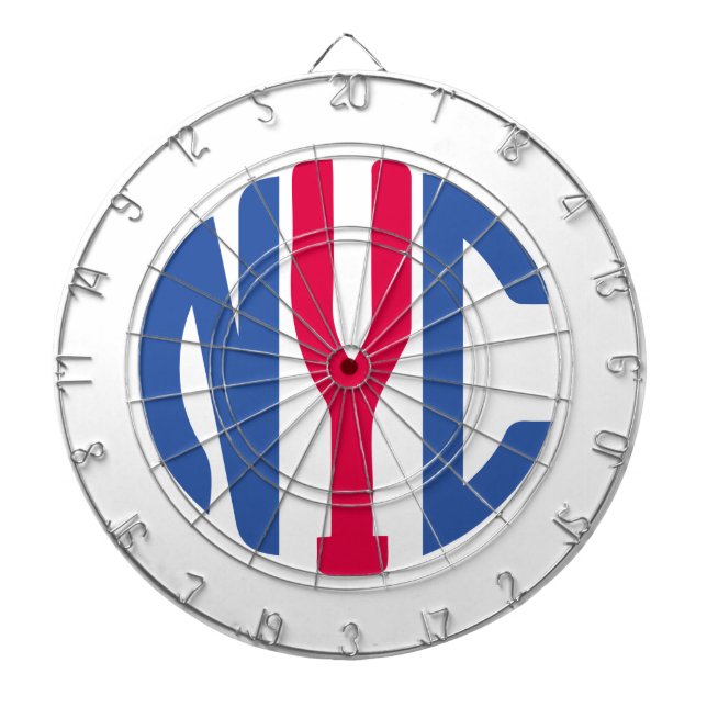 New York City monogram Dartboard (Front)