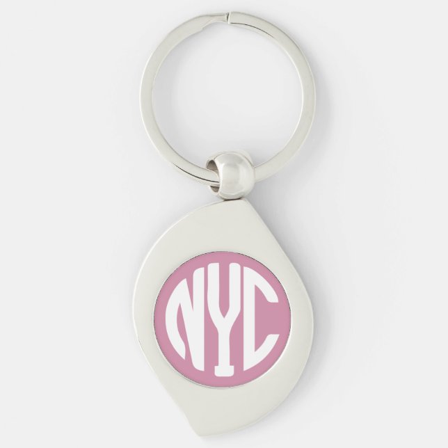 New York City monogram Keychain (Front)