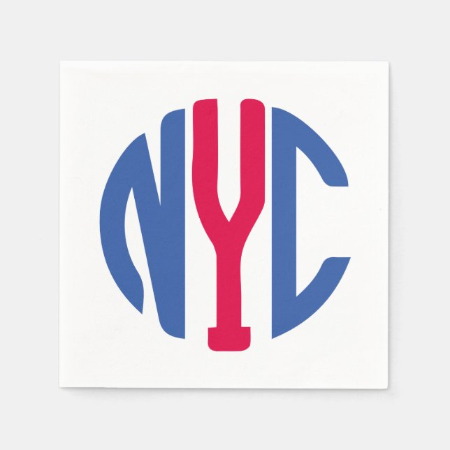 New York City monogram Napkin (Front)