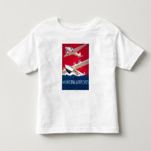 New York City Municipal Airport Vintage Poster Toddler T-shirt