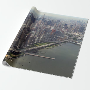 New York City near the river Wrapping Paper