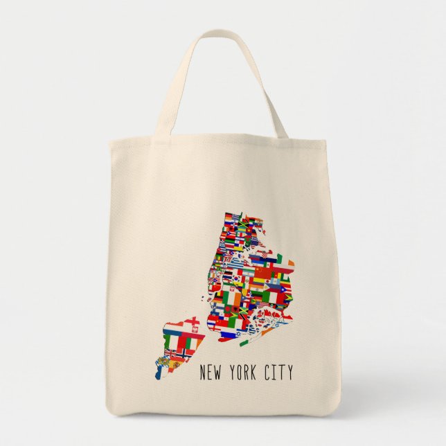 New York City Neighbourhood Flags Tote Bag (Front)