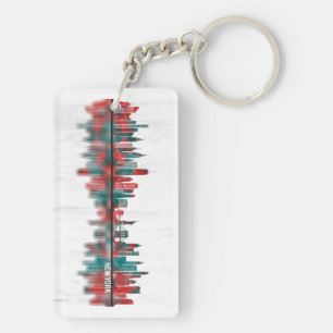 New York City New York Skyline Keychain