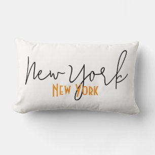New York City, New York Souvenir Lumbar Pillow
