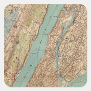 New York City, New York Square Sticker