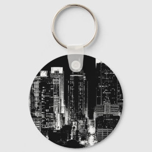 New York City Night Keychain