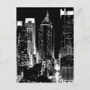 New York City Night Postcard