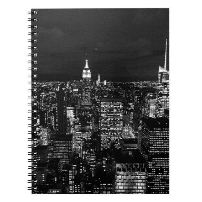 New York City Night Skyline Notebook (Front)