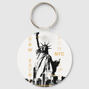 New York City Ny Nyc Statue of Liberty Keychain
