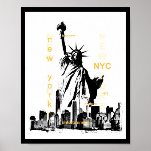 New York City Ny Nyc Statue Of Liberty Poster
