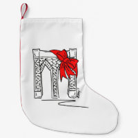 New York City NYC Brooklyn Bridge Bow Chrismas