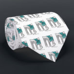New York City NYC Brooklyn Bridge Hanukkah Holiday Tie<br><div class="desc">Tie features an original illustration of New York City's Brooklyn Bridge,  wrapped in a blue bow. Great for anyone who loves NYC!

This design is also available on other products. Don't see what you're looking for? Need help with customization? Contact Rebecca to have something designed just for you.</div>