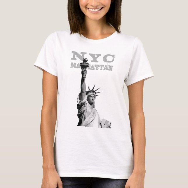 New York City Nyc Liberty Statue Manhattan Women's T-Shirt (Front)