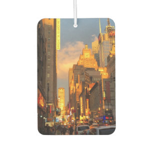 New York City NYC Midtown Manhattan Sunset Air Freshener