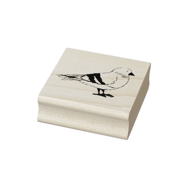 New York City NYC Pigeon Dirty Bird Seagull Animal Rubber Stamp (Stamp)