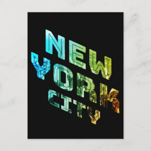 New York City NYC Skyline Downtown Manhattan Metro Postcard