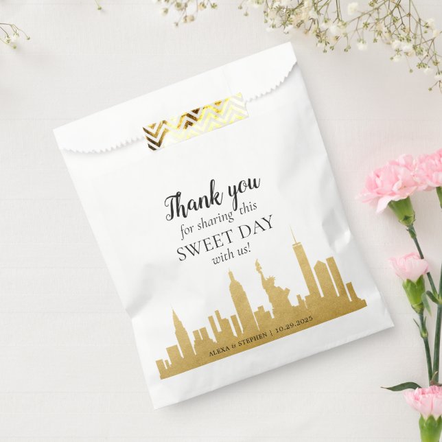 New York City NYC Skyline Treat Goody Favour Bag (Sealed)