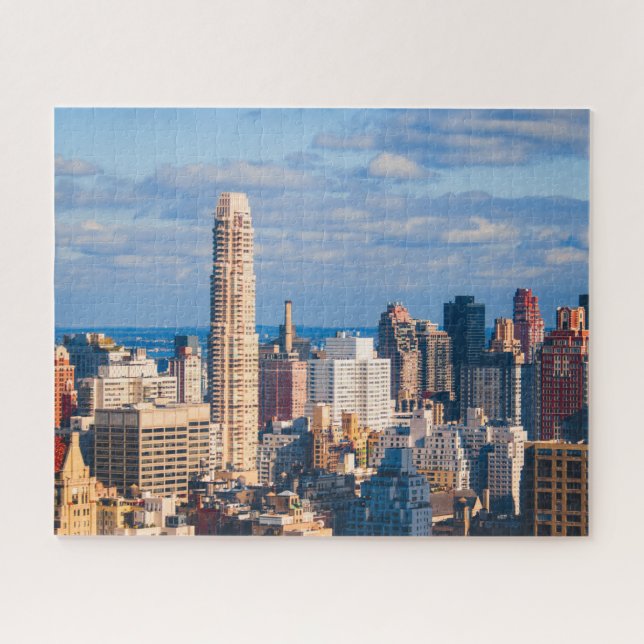 New York City NYC Skyscrapers Urban Architecture J Jigsaw Puzzle (Horizontal)
