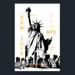 new york city nyc statue of liberty pop art poster<br><div class="desc">new york city nyc statue of liberty pop art</div>