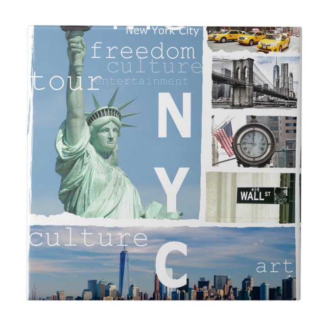 New York City Nyc Tile (Front)
