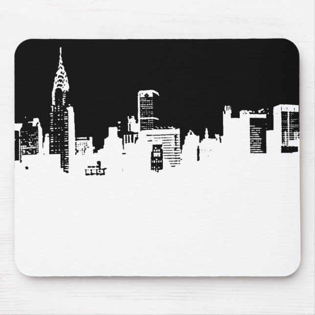New York City Panorama Pop Art Mousepad (Front)