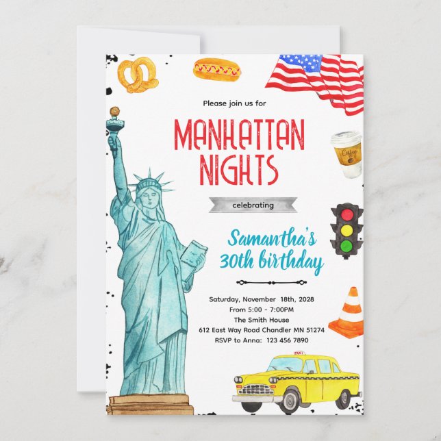 New York city party Invitation (Front)