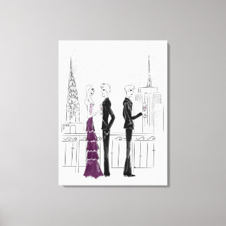New York City Party Stretched Canvas Print