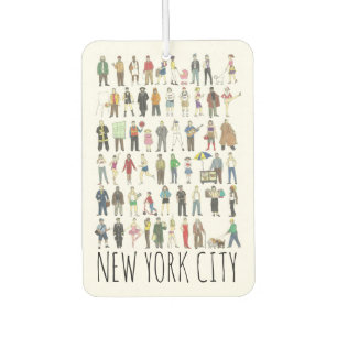 New York City People of NYC Brooklyn Queens Bronx Air Freshener