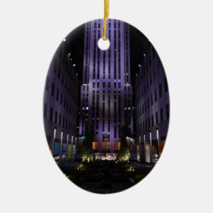 New York City Photography Channel Gardens NYC Ceramic Ornament