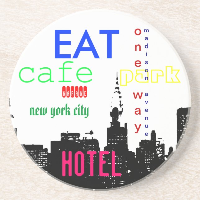 New York City Pop Art Coaster (Front)