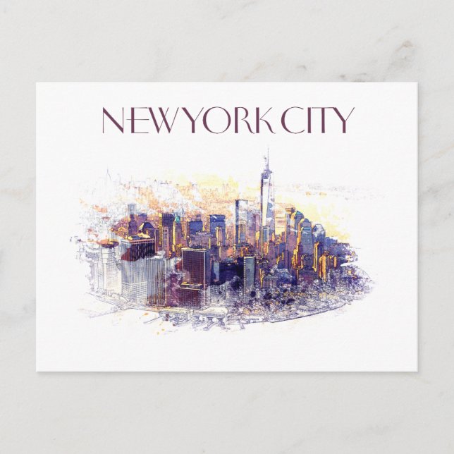 New York City Postcard (Front)
