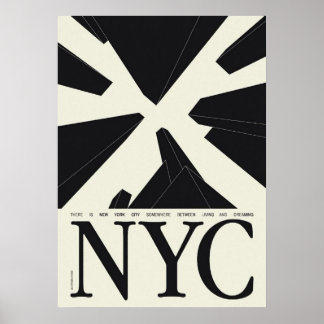 new york city poster, nyc skyline art, manhattan w poster