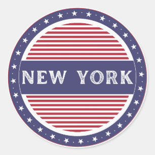 New York City Pride Emblem – American Identity Classic Round Sticker