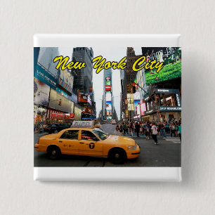 New York City Professional photo 2 Inch Square Button