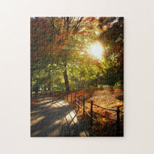 New York City Puzzle -  Central Park Autumn Path
