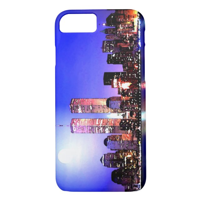 New York City Retro iPhone 7 Coque (Dos)