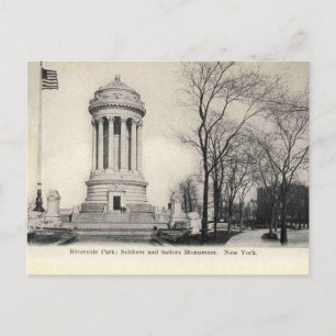 New York City, Riverside Park Monument, 1905 Postcard