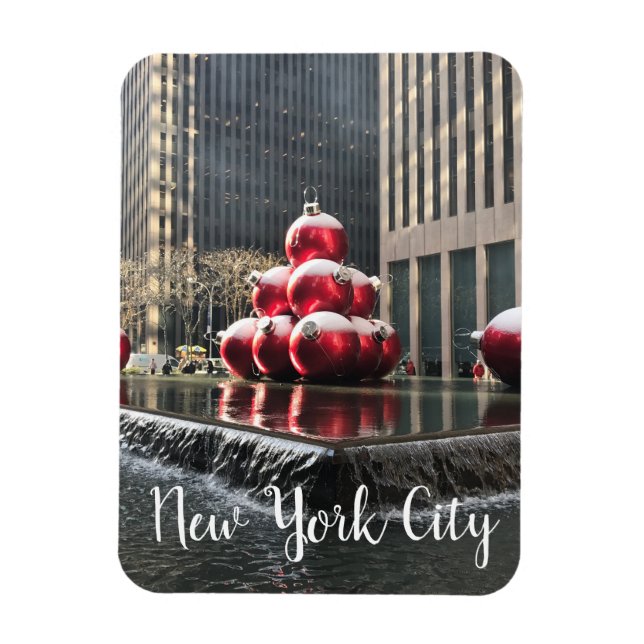New York City Rockefeller Centre Christmas NYC Magnet (Vertical)
