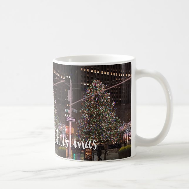 New York City Rockefeller Centre Christmas Tree Coffee Mug (Right)