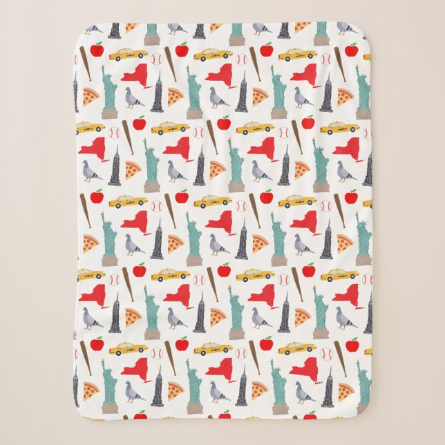 New York City Sherpa Blanket (Front)