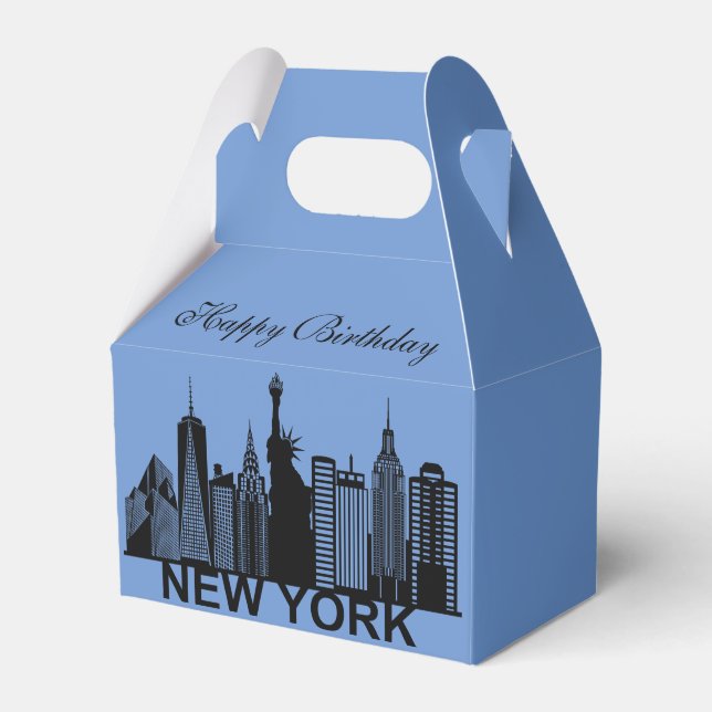 New York city silhouette Favor Box (Front Side)