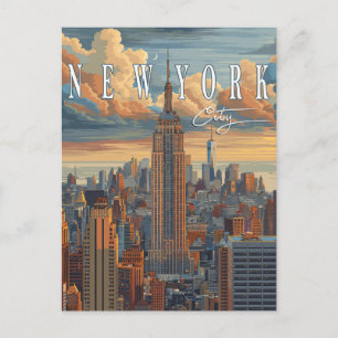 New York City Skyline - A Postcard to Remember