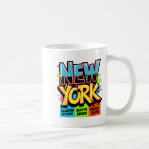 New york city skyline bronx queens manhattan state coffee mug