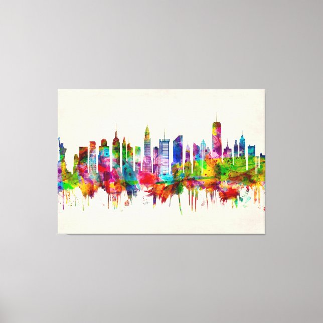 New York City Skyline Canvas Print (Front)