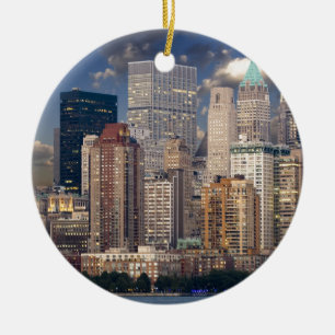 New York City Skyline Ceramic Ornament