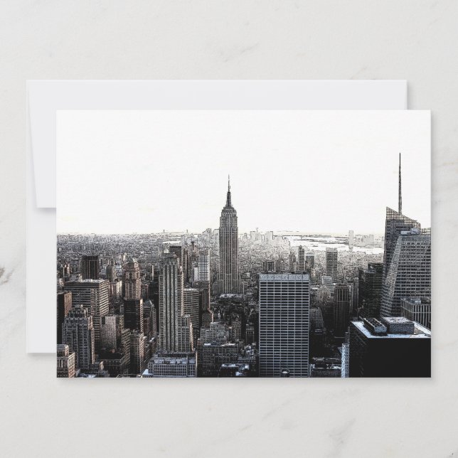 New York City Skyline Invitation (Front)